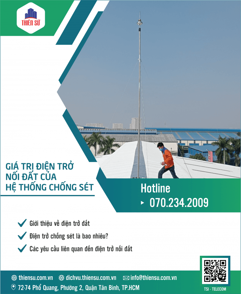 Noi Dat Điện trở nối đất có giá trị bao nhiêu là đạt? - TSI-TELECOM