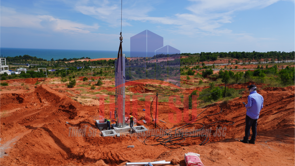 Triển khai lắp đặt trụ BTS