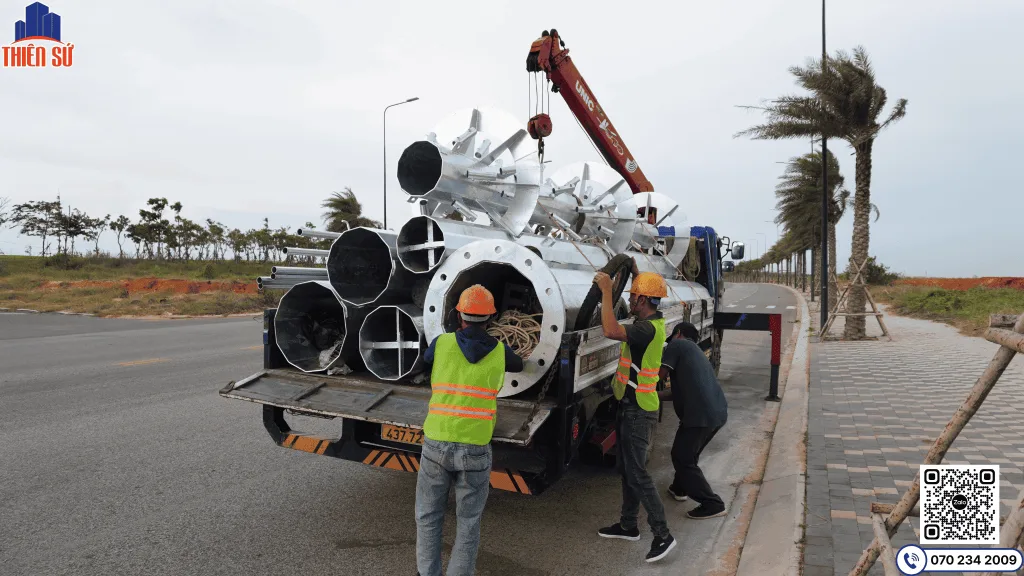 Lắp đặt trạm BTS tại NovaWorld Phan Thiết, vận chuyển cấu kiện BTS, thi công trạm BTS