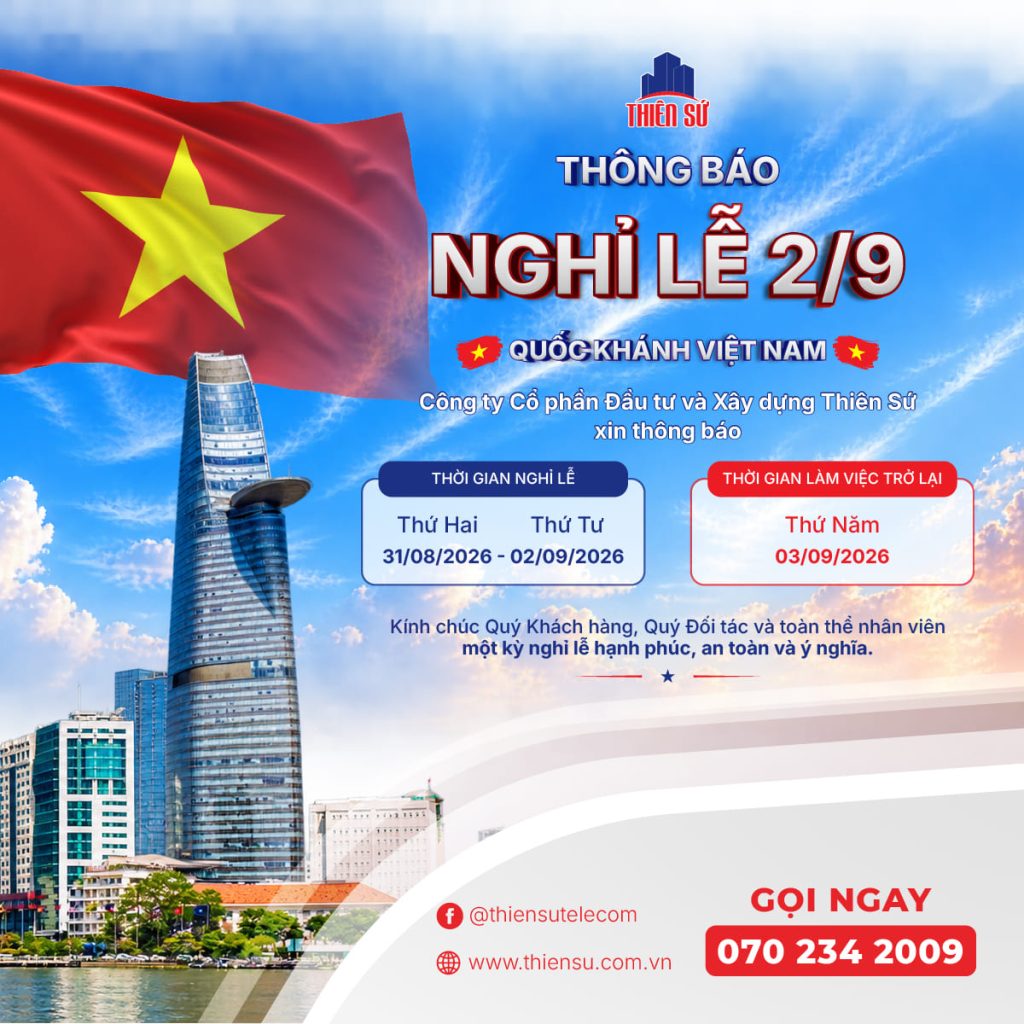 Thông báo nghỉ lễ Quốc khánh 2/9/2026, trực ứng cứu